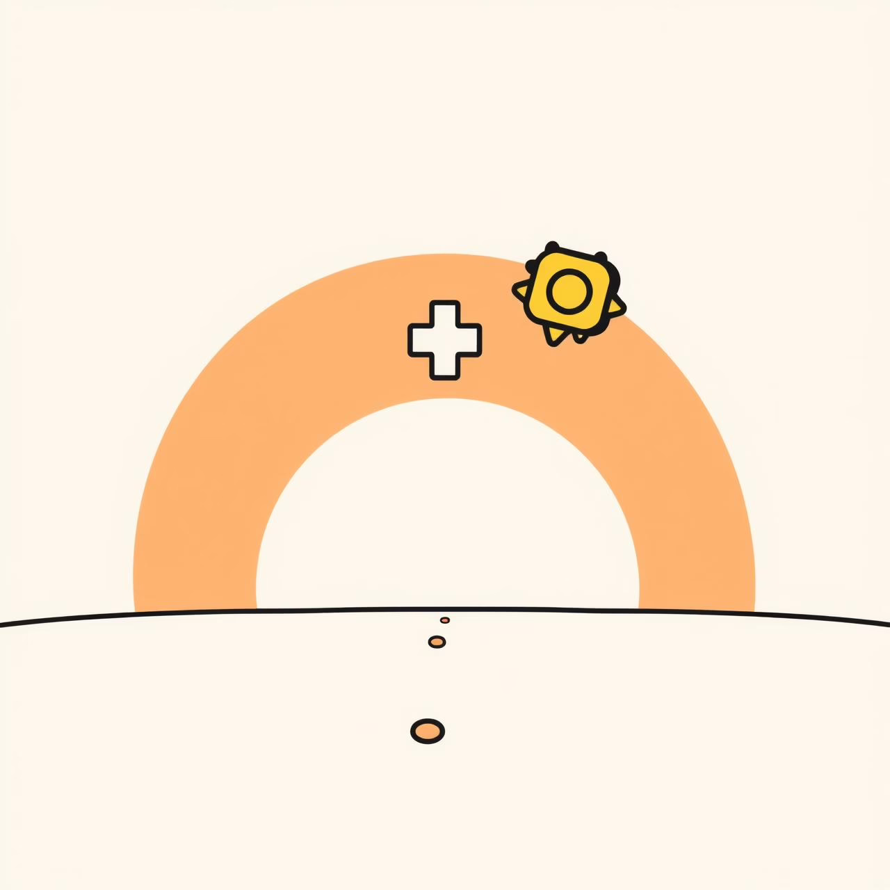 Futuro optimista de salud infantil con tecnología integrada