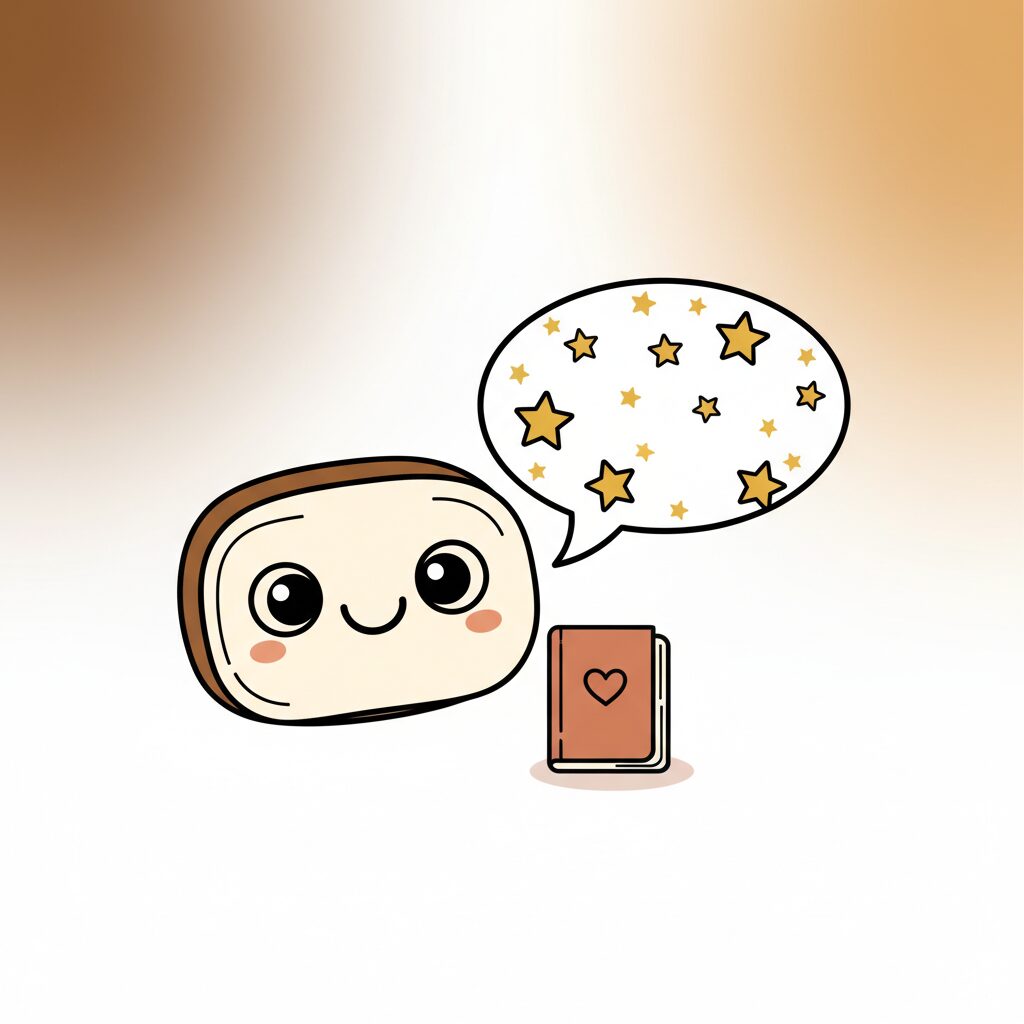 AIと子どもが対話するイラスト