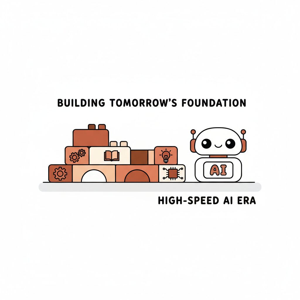 아이와 부모가 함께 미래 계획을 세우는 모습