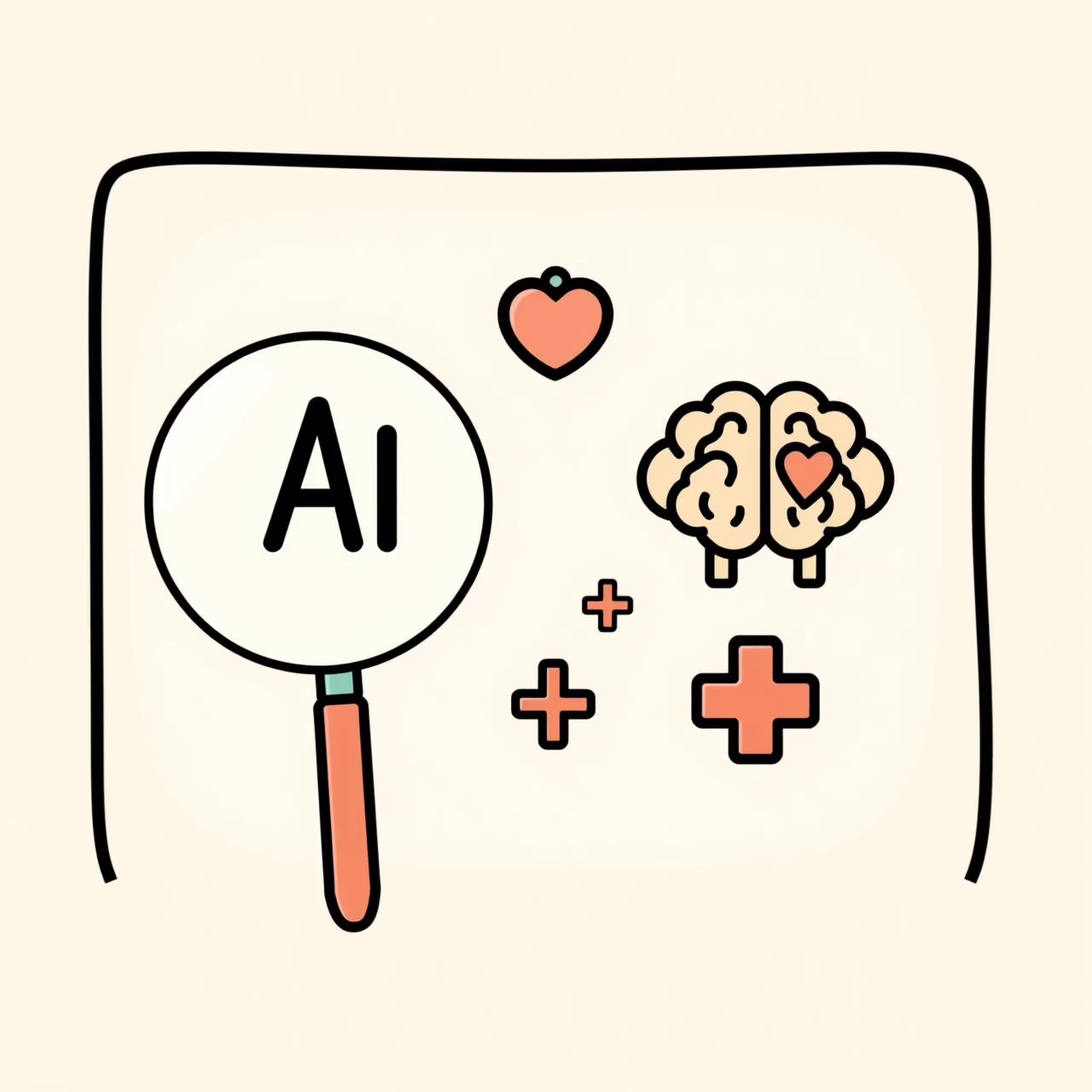 Tampilan antarmuka AI di layar tablet, menunjukkan analisis data kesehatan.