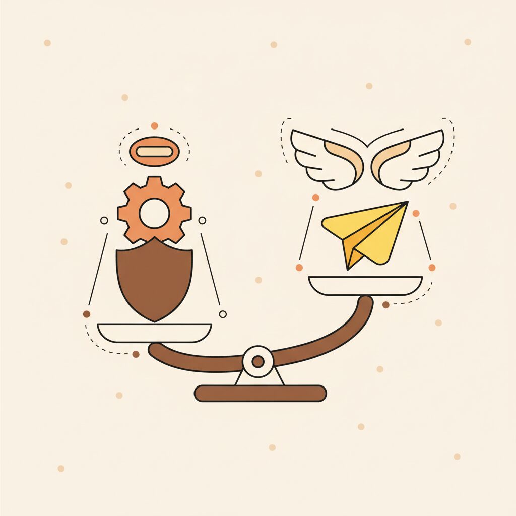 安全と自由のバランスを考える家族