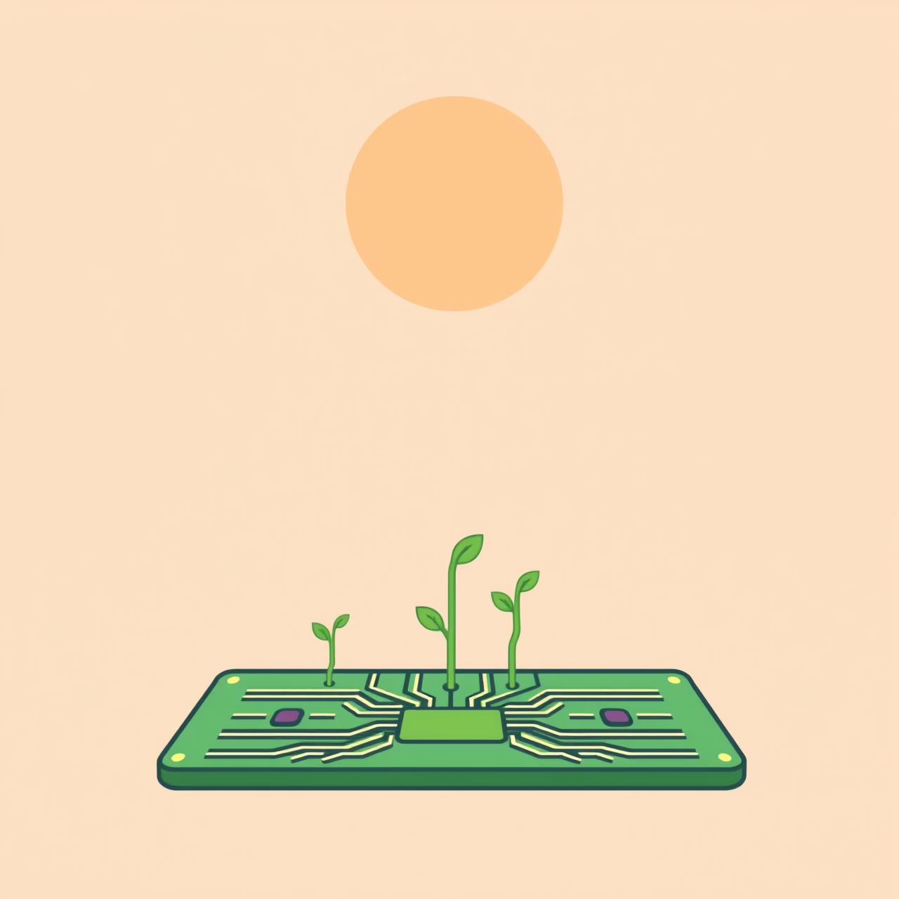 技術基盤と子育ての比較図