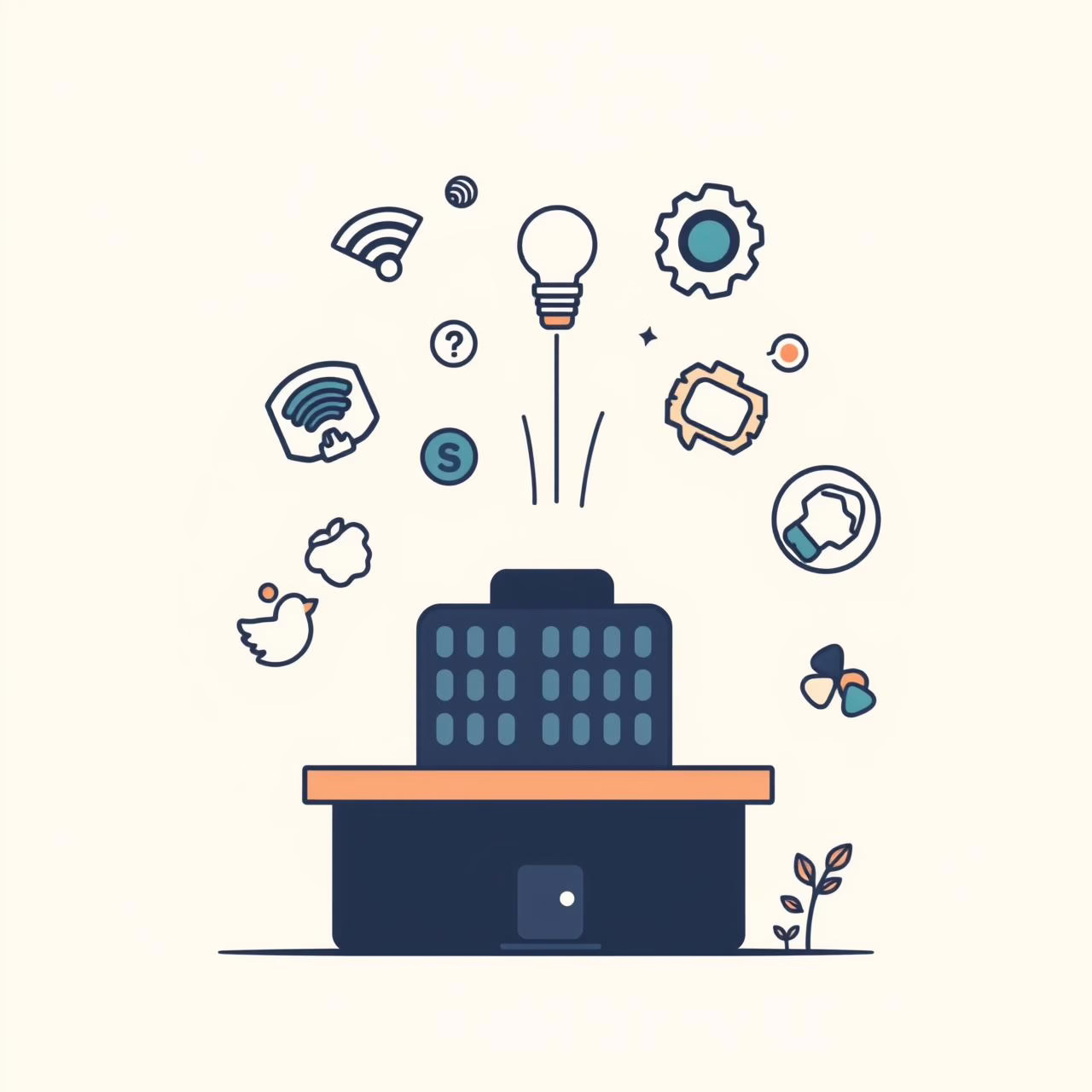 مكتب ذكي مستقبلي بتقنيات متكاملة