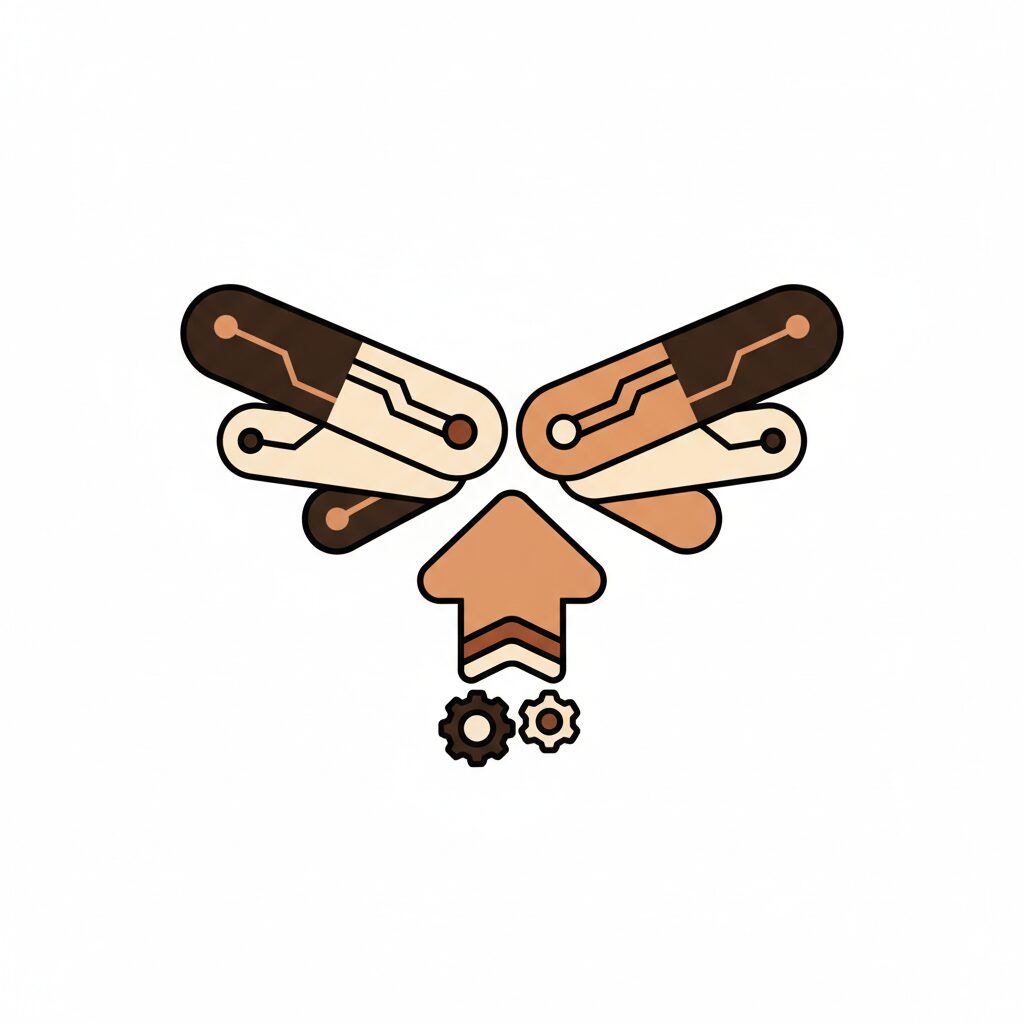 태블릿 화면 속 AI 그래픽을 보며 신기해하는 아이의 옆모습