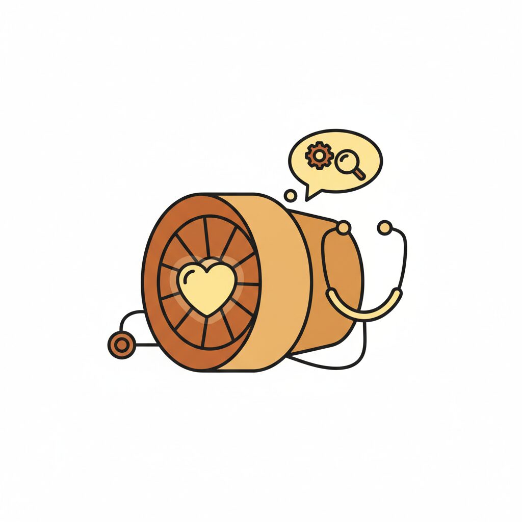 AIエンジン診断システム：飛行機の健康管理を学ぶ親子