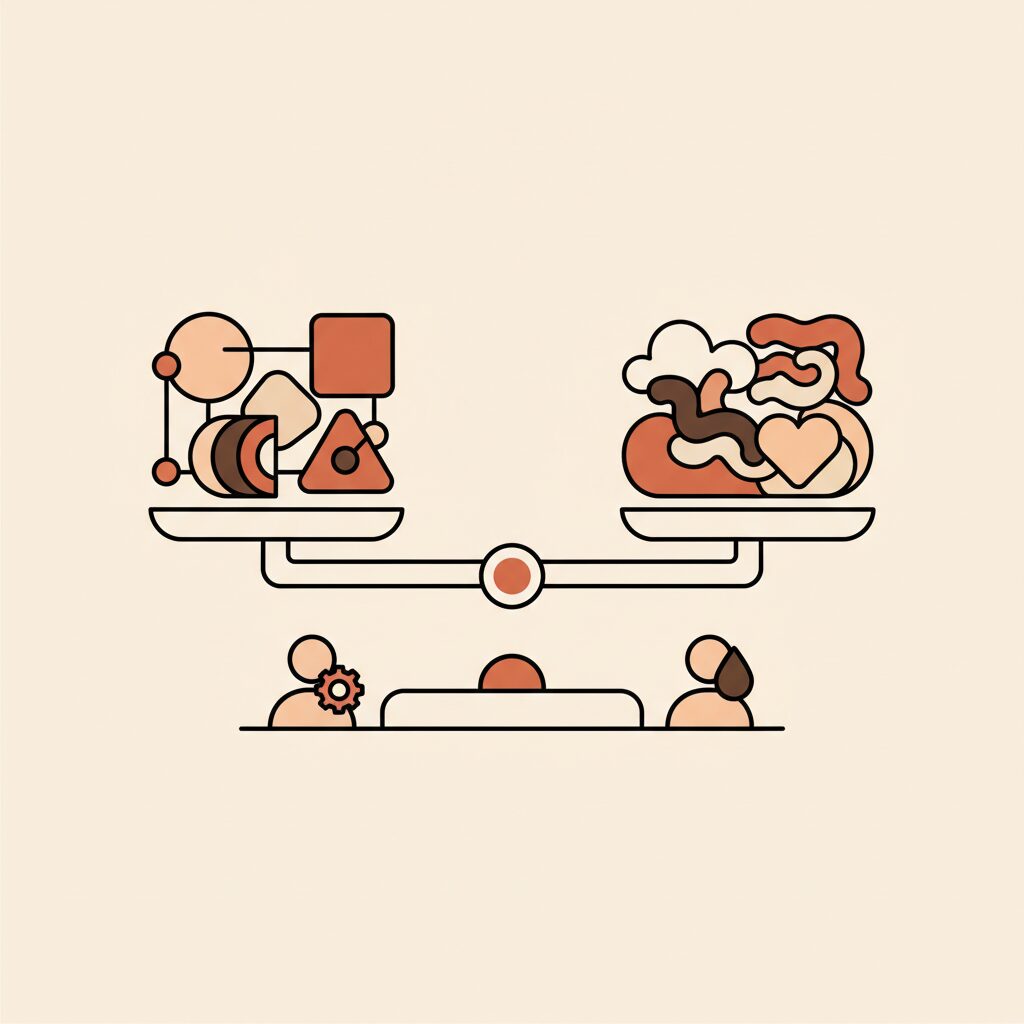 Équilibre entre technologie et service humain