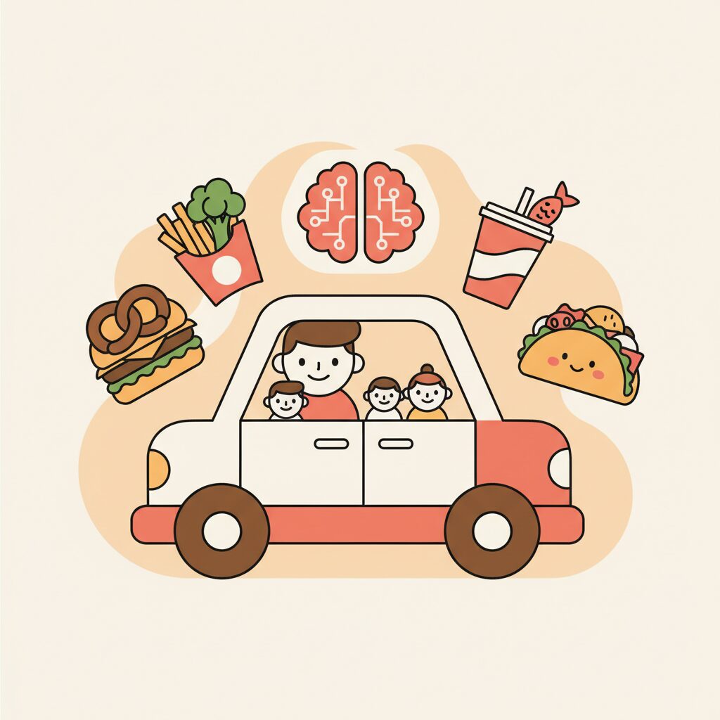 Hình ảnh gia đình vui vẻ bên bàn ăn