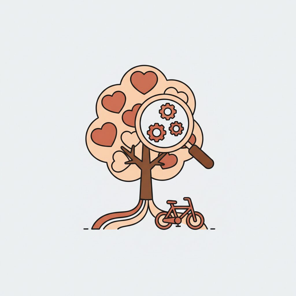 padre e hija explorando senderos en un parque natural