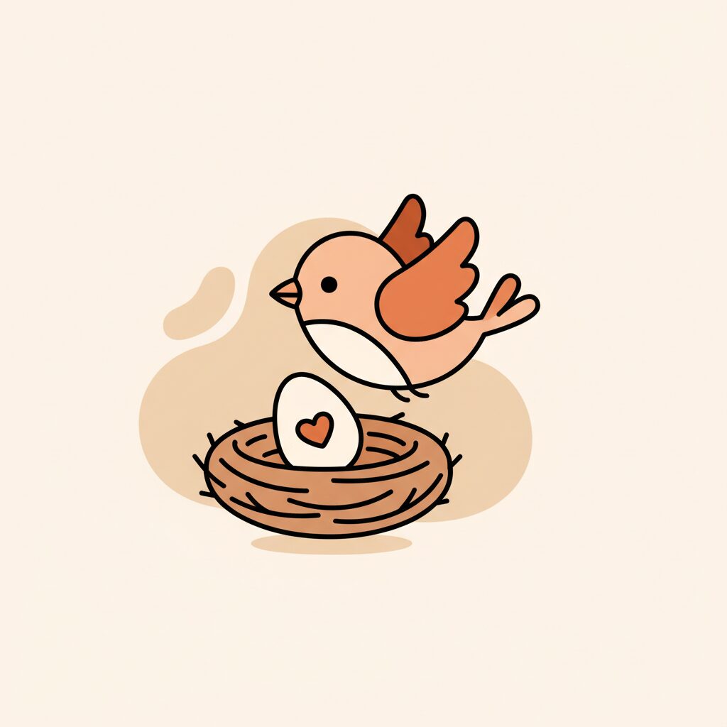 Parent guidant son enfant avec confiance