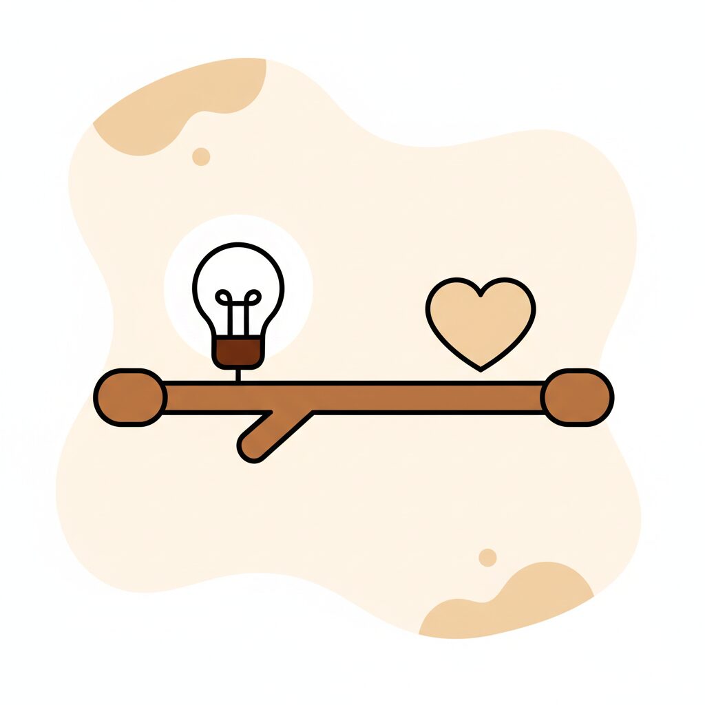 Father and child discussing technology ethics