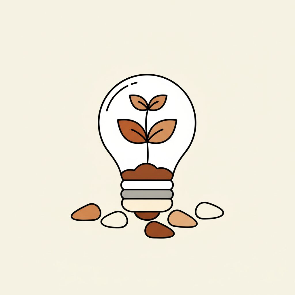 Child drawing creative ideas with chalk