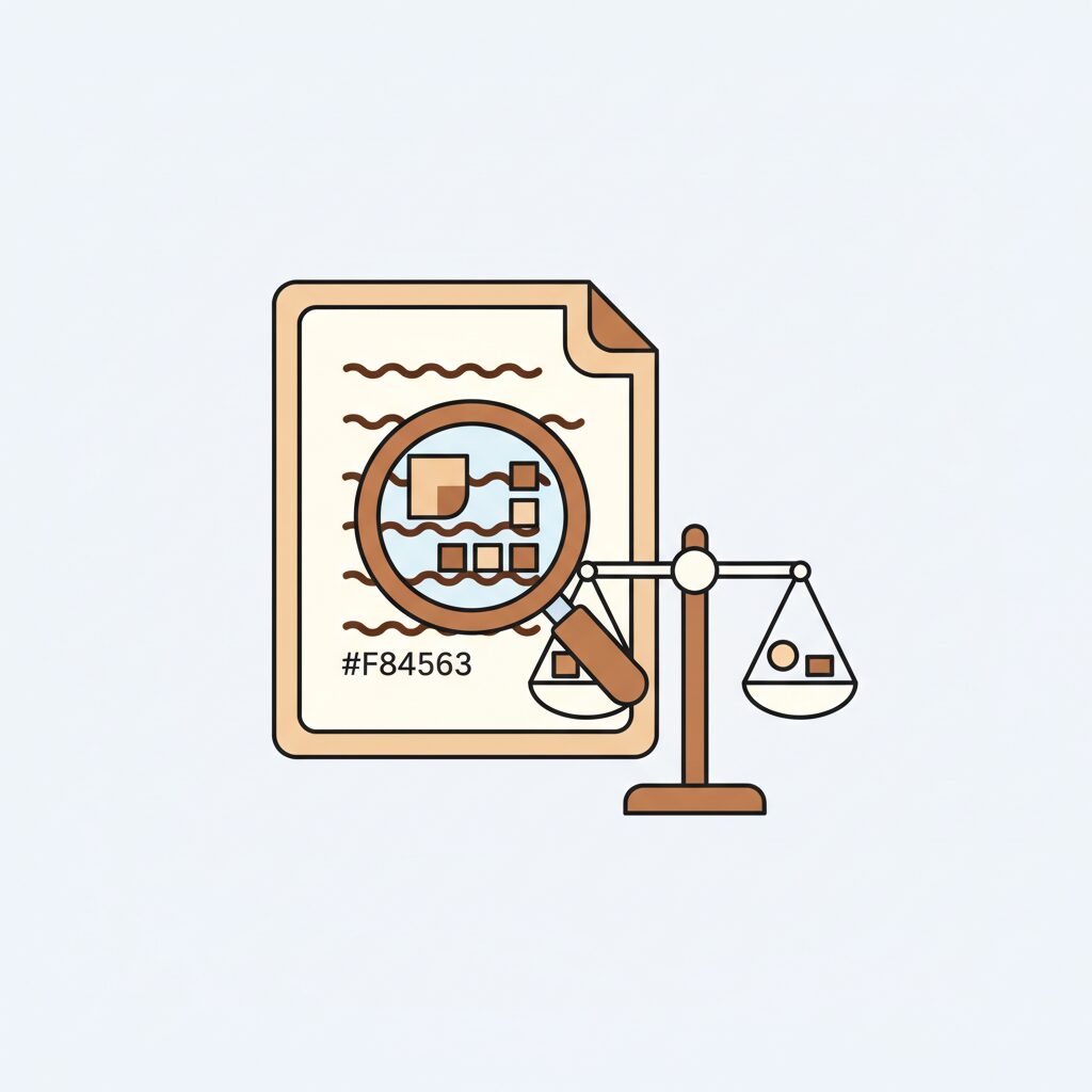 警察署のデスクでAIが作成した報告書を見る姿