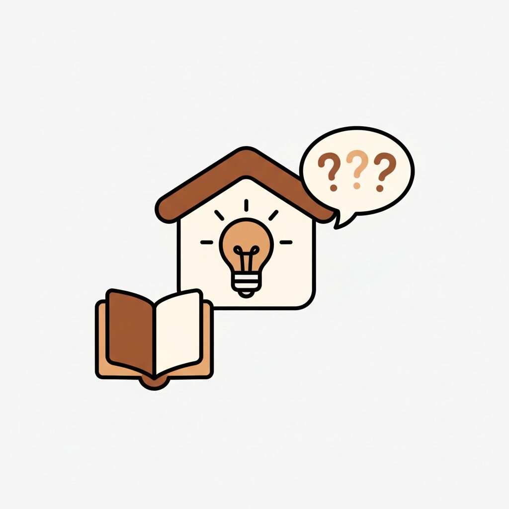 親子でタブレットを使ってAIアプリを操作する様子