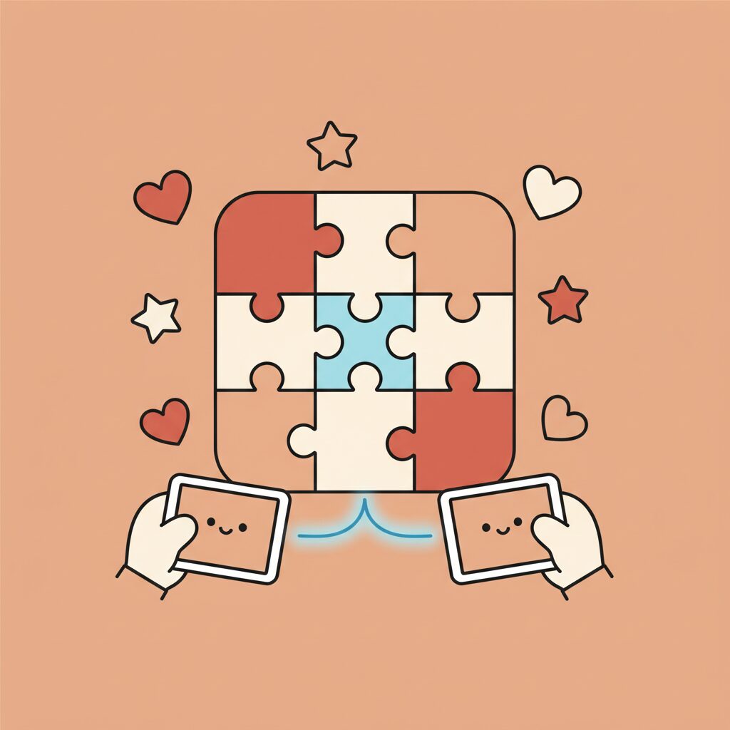 Gia đình đang chơi trò chơi giáo dục