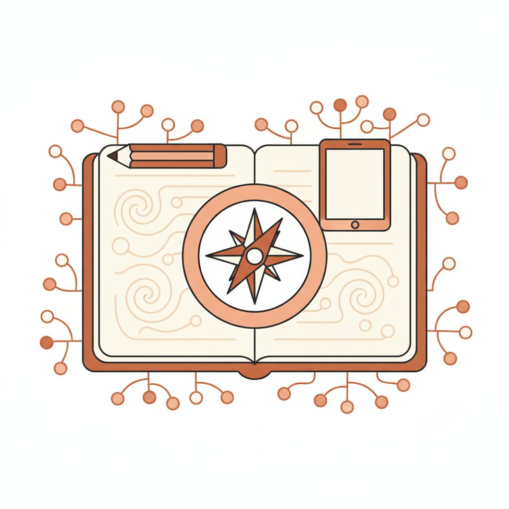 親子でデジタルリテラシーについて話し合う様子