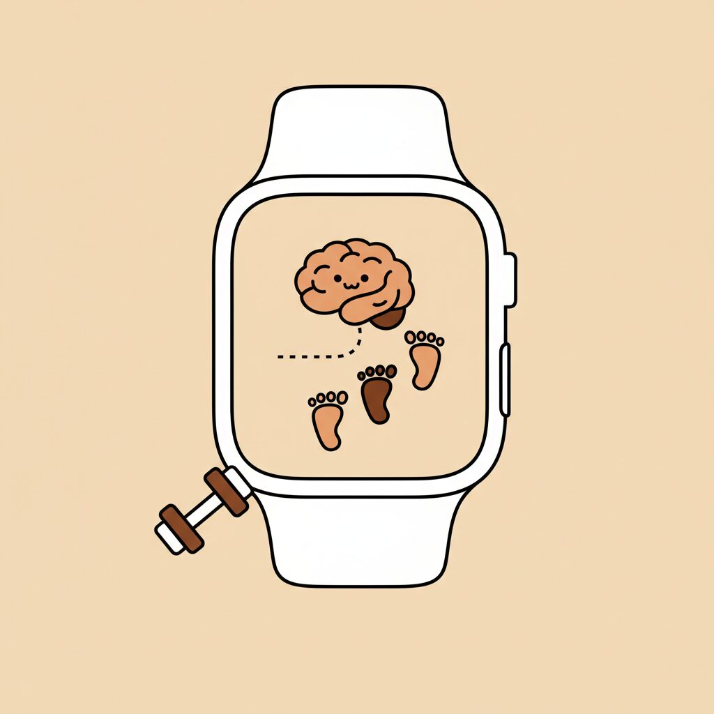 Família se exercitando junta com orientação do Apple Watch