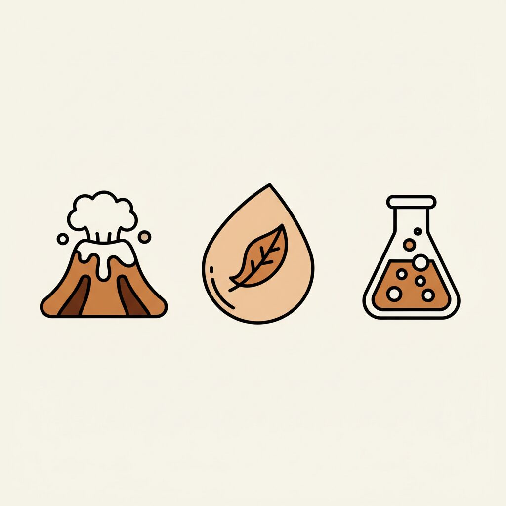 Parent and child mixing ingredients for baking soda volcano experiment