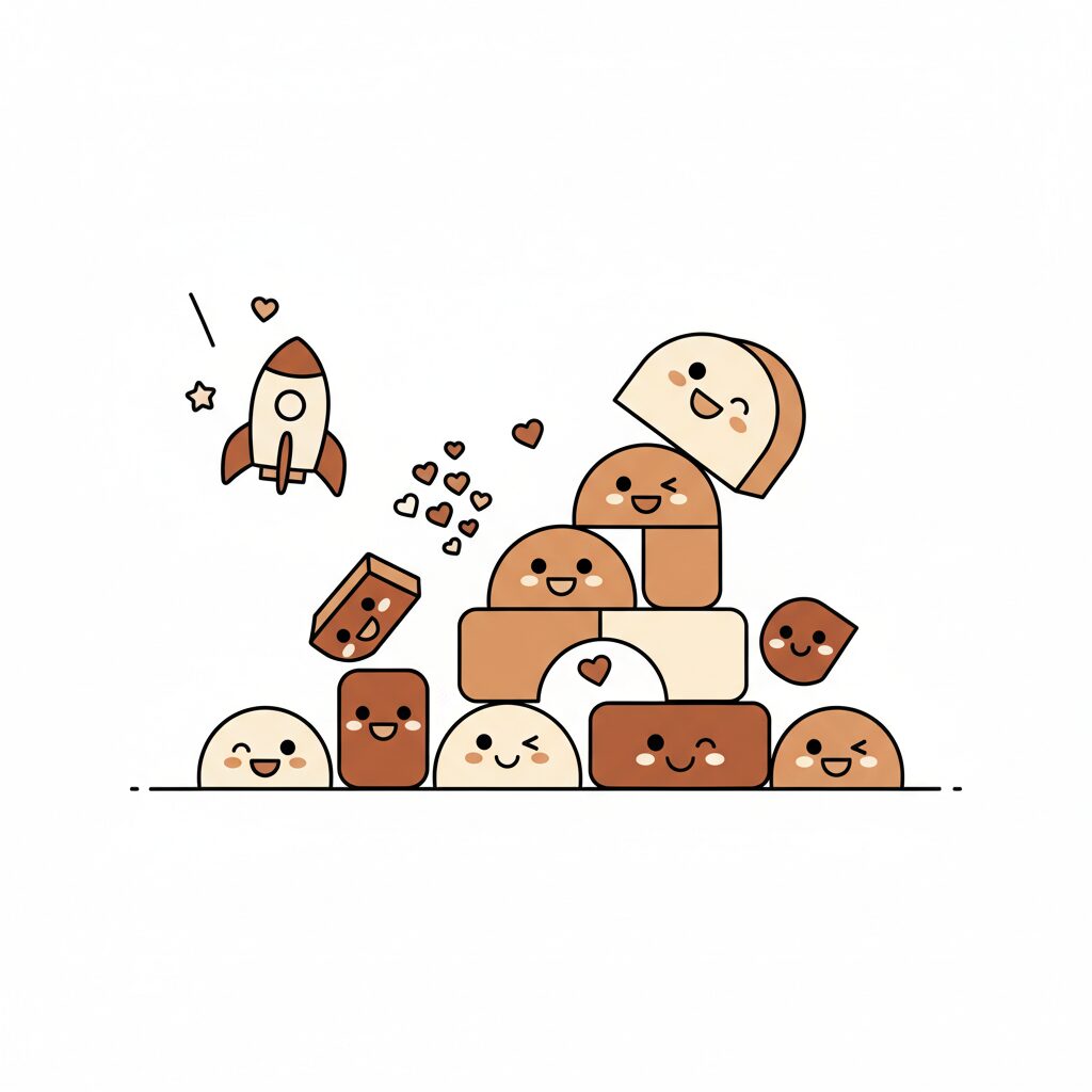 Niño descubriendo el mundo con alegría