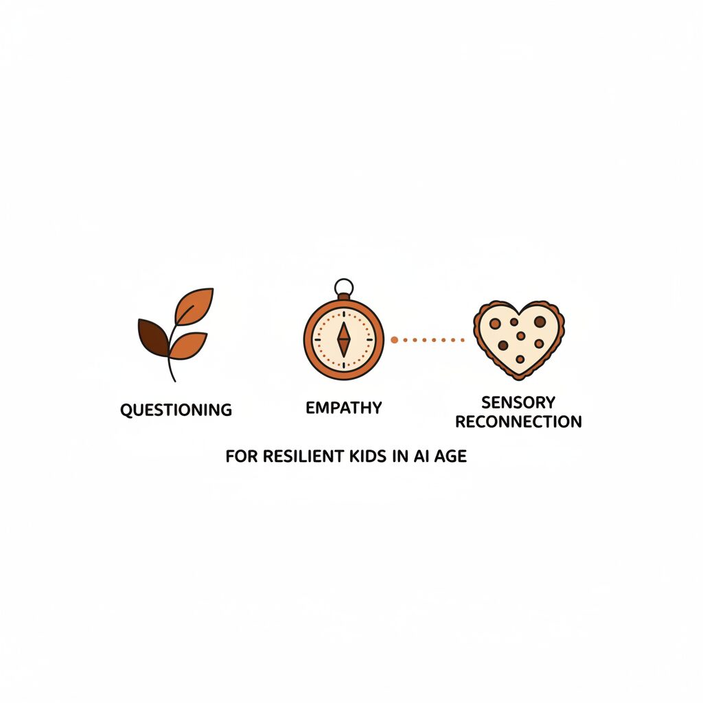 Enfant créant avec tablette et matériel artistique tangible