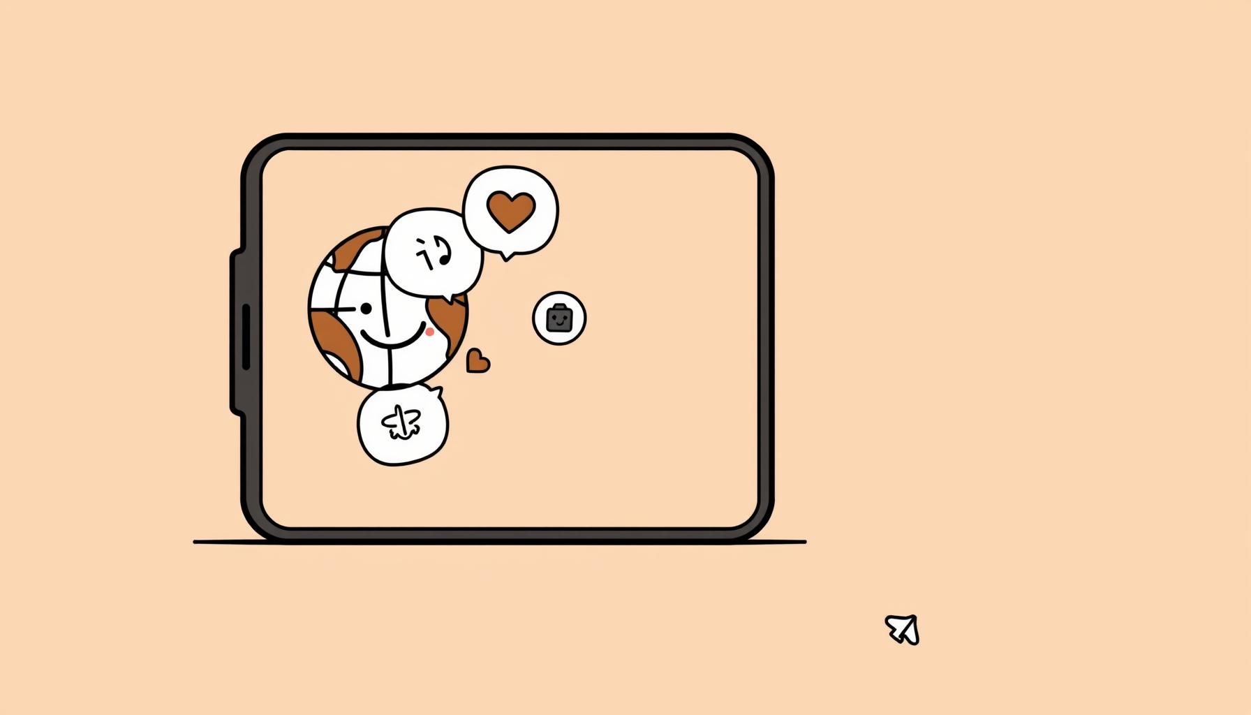 부모와 아이가 스마트폰으로 언어 학습하는 모습, 공원 벤치에서 편안한 분위기