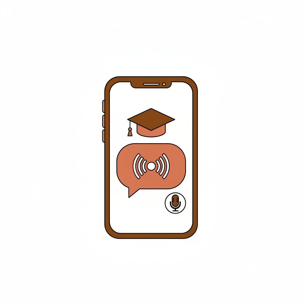 아이와 구글 번역 앱 사용 장면, 맞춤형 단어 카드 디스플레이