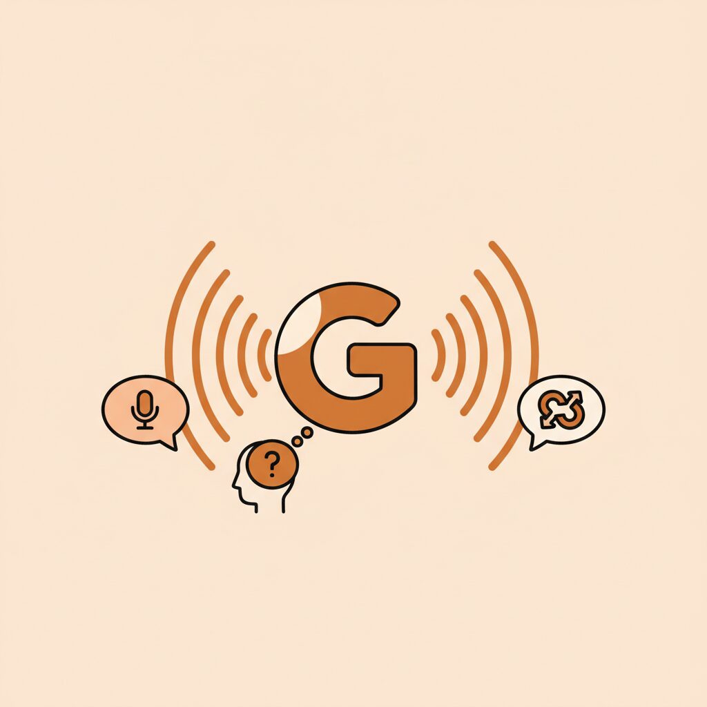 Niño practicando con Google Translate