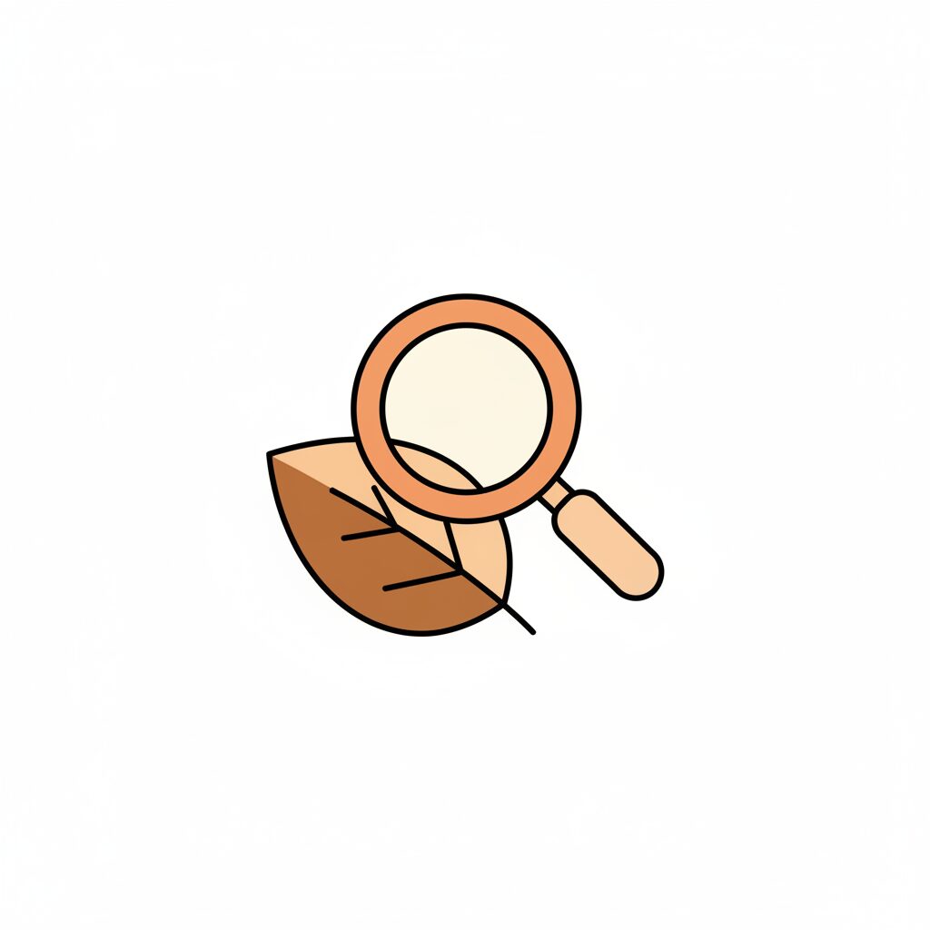 Child holding leaf next to Apple Watch