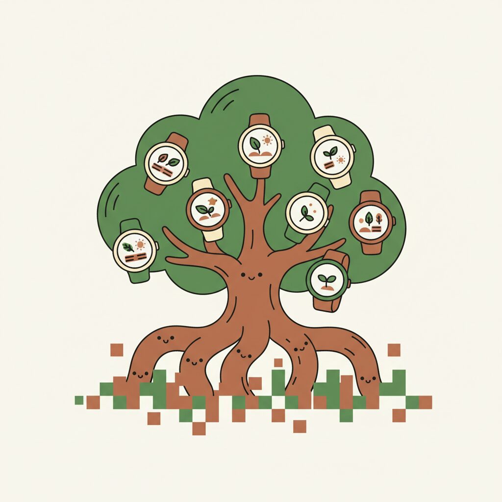 Gia đình đang bày bữa ăn mà không có thiết bị điện tử