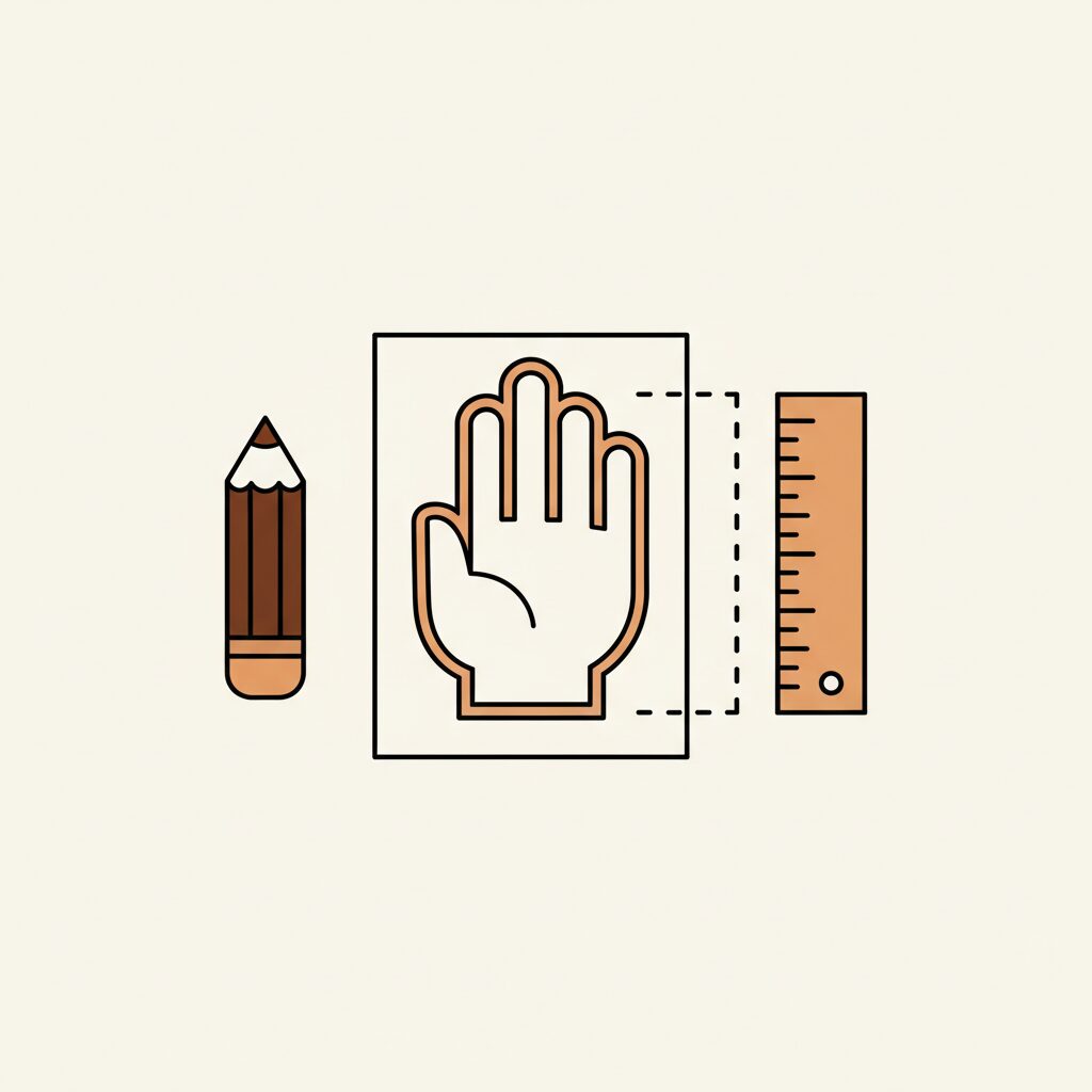 아이 손 크기 측정 실험 과정