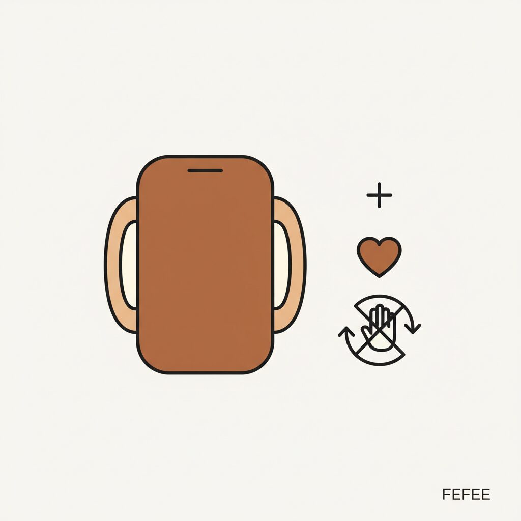 휴대폰 사용이 아이 건강에 미치는 영향 그림