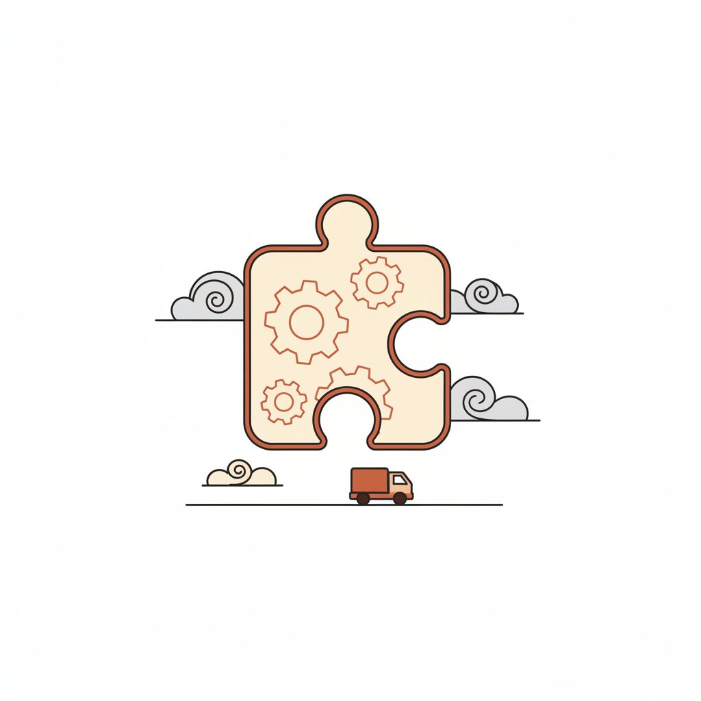 Fille de 7 ans résolvant un puzzle avec concentration