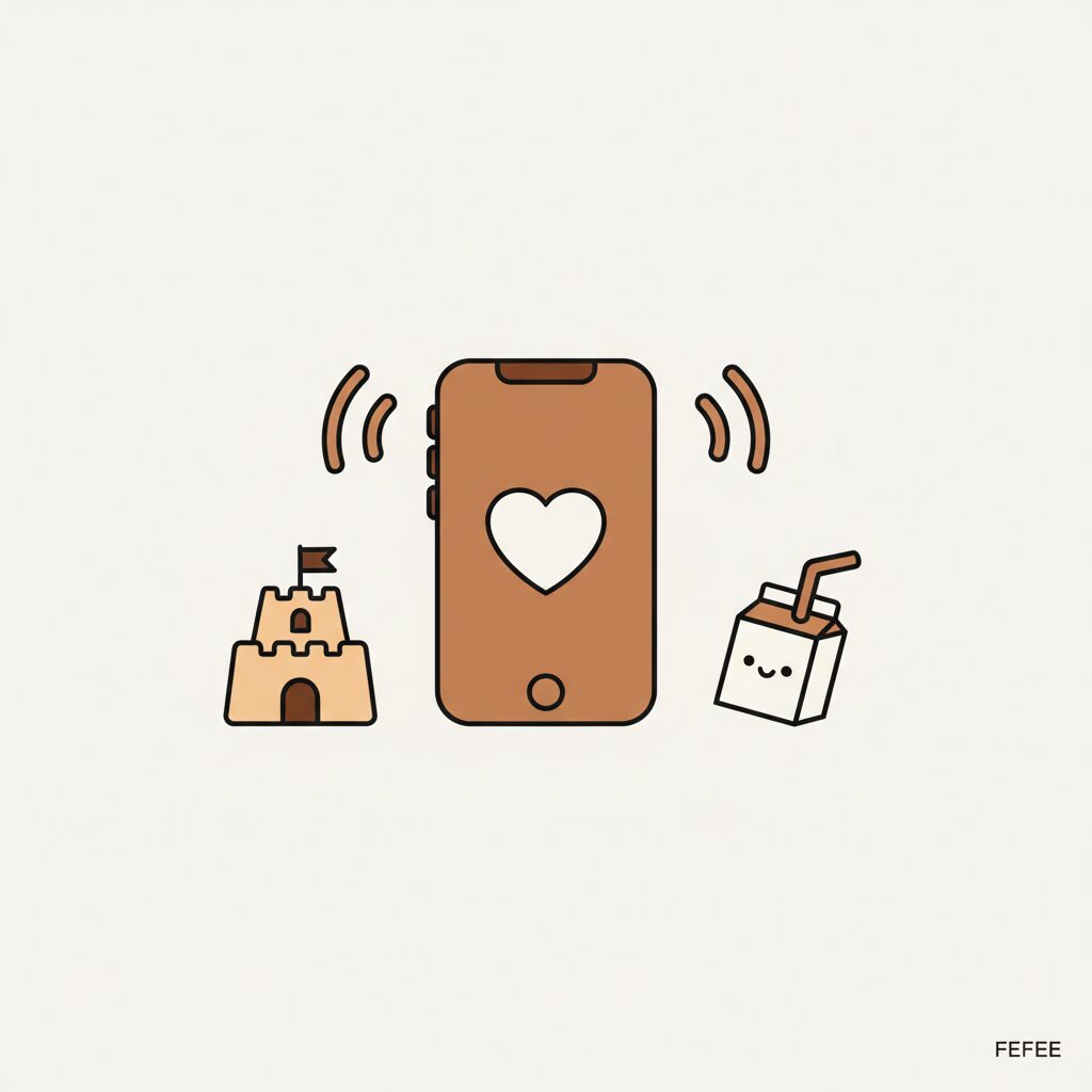 Padre usando Pixel 10 Pro con hijo pequeño