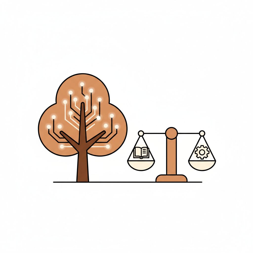 아이가 AI 기술로 창작활동 하는 모습