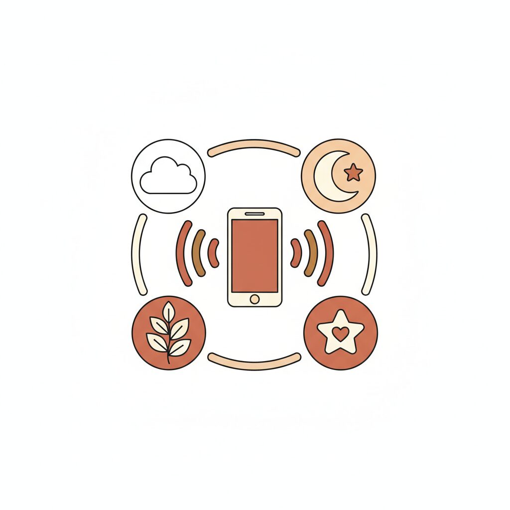 Família assistindo vídeo no smartphone juntos no sofá