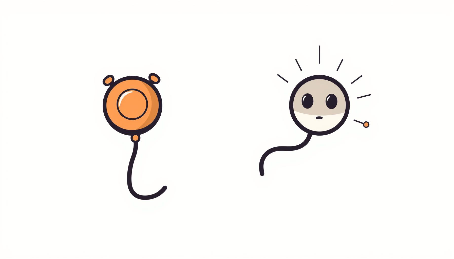 현대적인 AI 청진기와 200년 된 구형 청진기를 나란히 비교한 모습