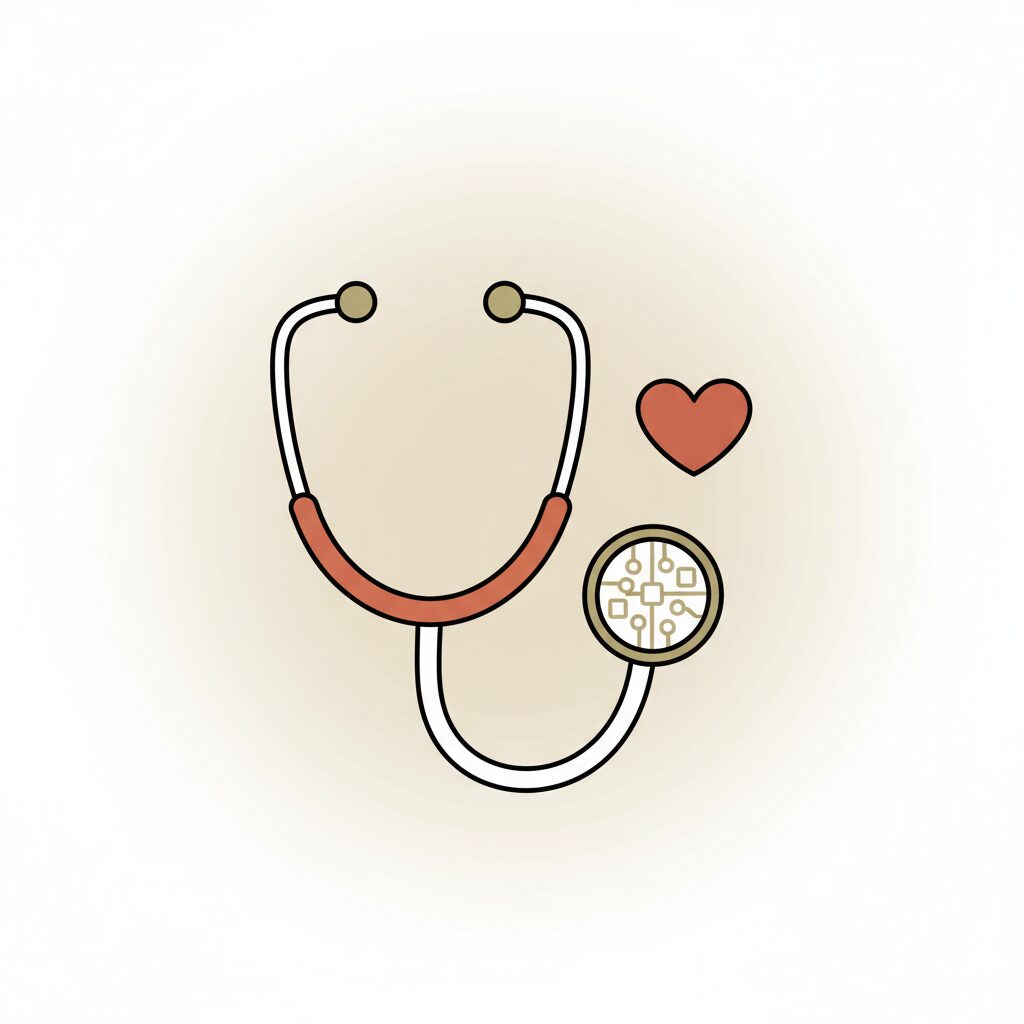 Estetoscopio con IA detectando problemas cardíacos