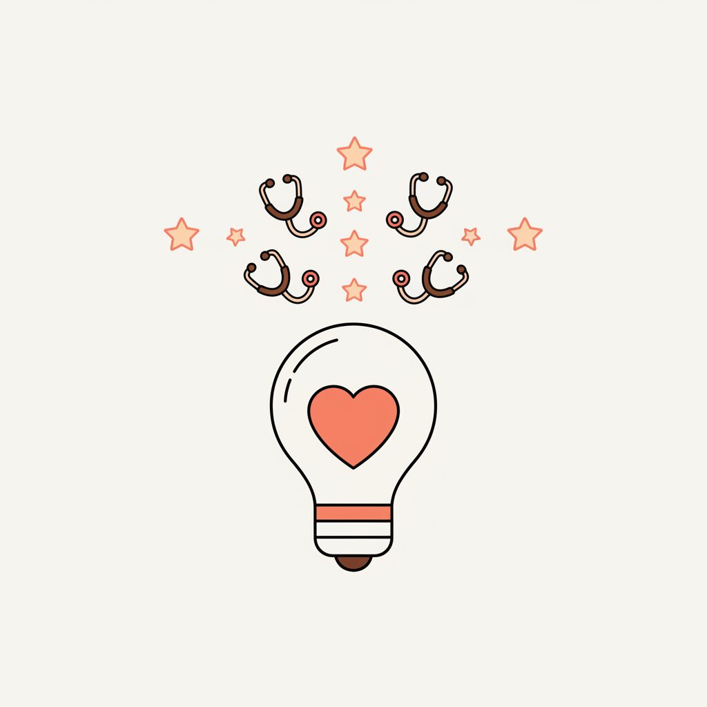 Enfant jouant avec stéthoscope