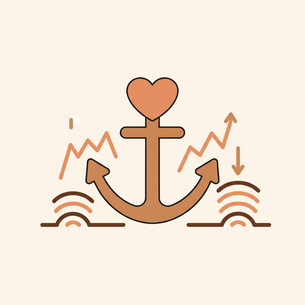 온 가족이 거실에 모여 함께 웃으며 이야기하는 따뜻한 장면