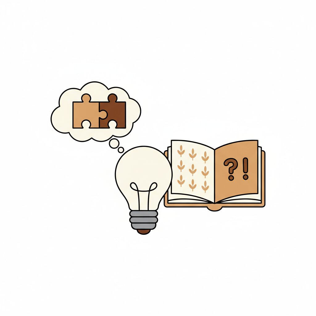 公園で葉っぱを観察する親子 好奇心を持って自然と向き合う様子