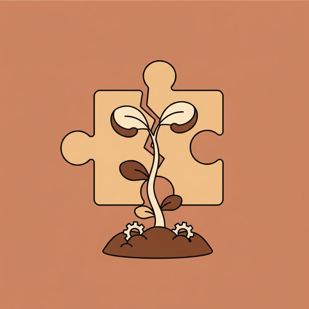 Niño explorando naturaleza sin dispositivos con expresión serena