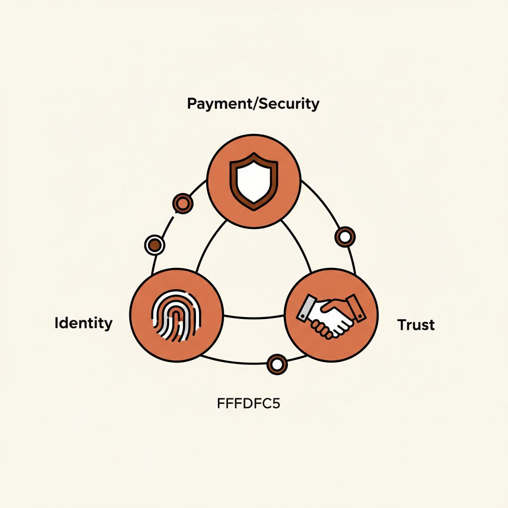 Concepto de innovación tecnológica con IA y blockchain