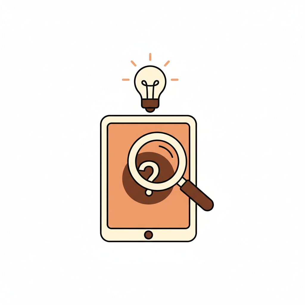 Parents et enfants analysant du contenu en ligne