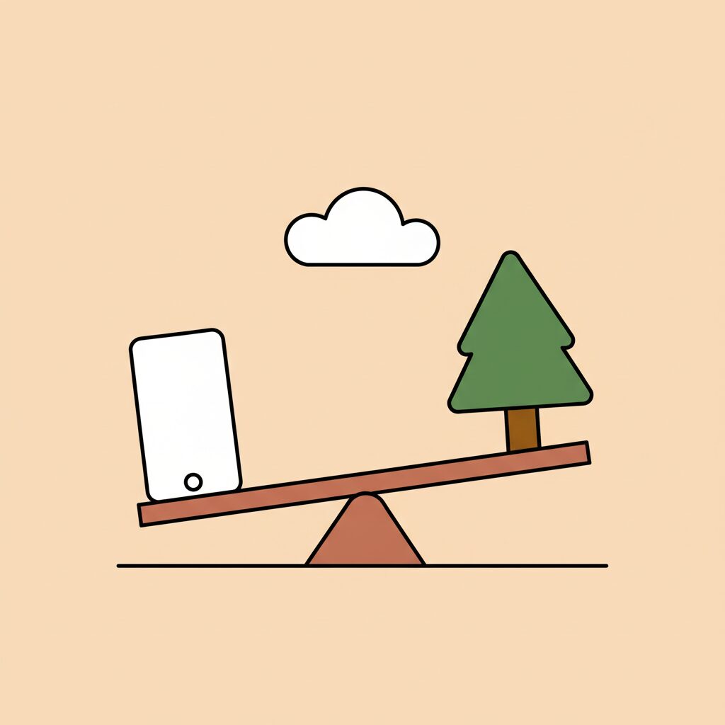 Keseimbangan Teknologi dan Dunia Nyata untuk Keluarga