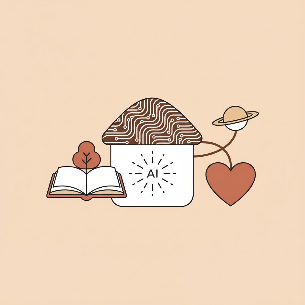 父亲与女儿在公园笑着用平板电脑看星空