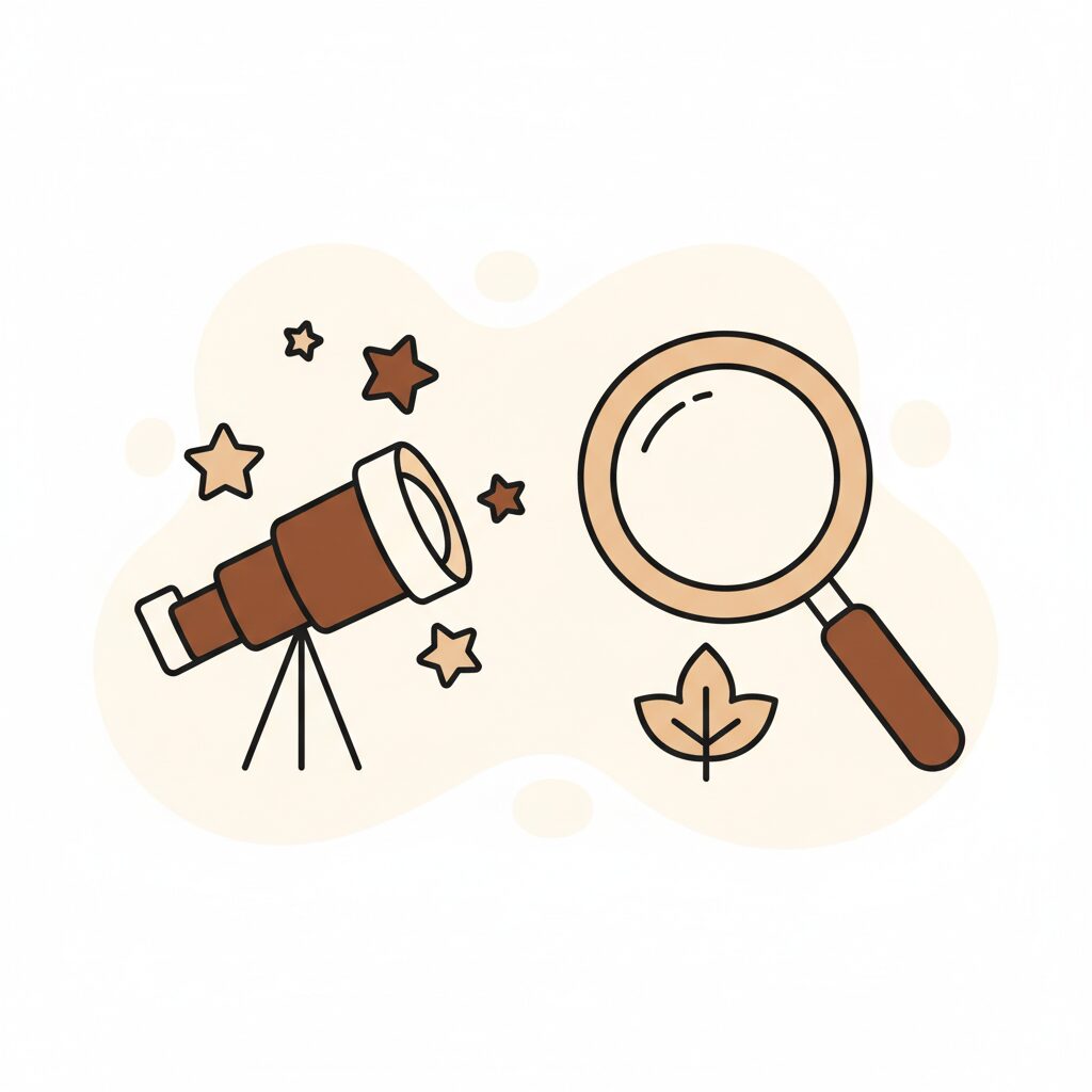 Gia đình nhìn lên bầu trời đêm đầy sao, khám phá bí mật vũ trụ