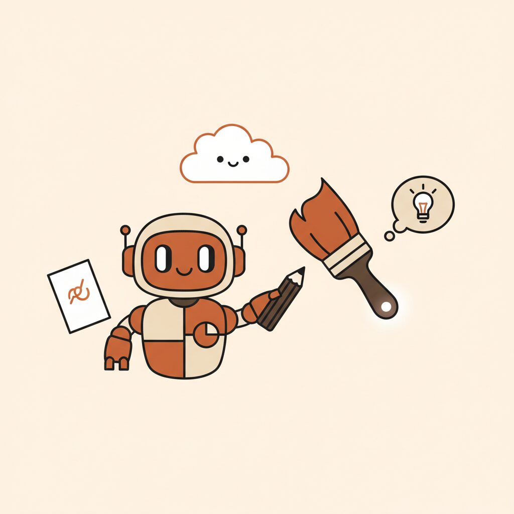 Familia interactuando con tecnología de forma creativa