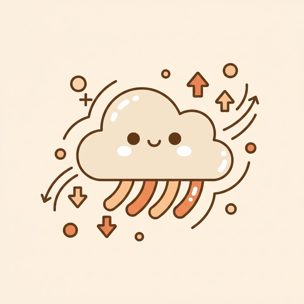 넓은 들판을 향해 함께 달려가는 가족 뒷모습