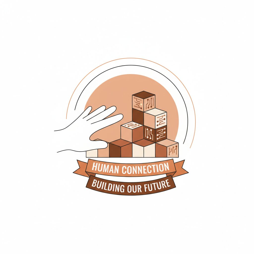 Parents et enfants construisant l'avenir ensemble