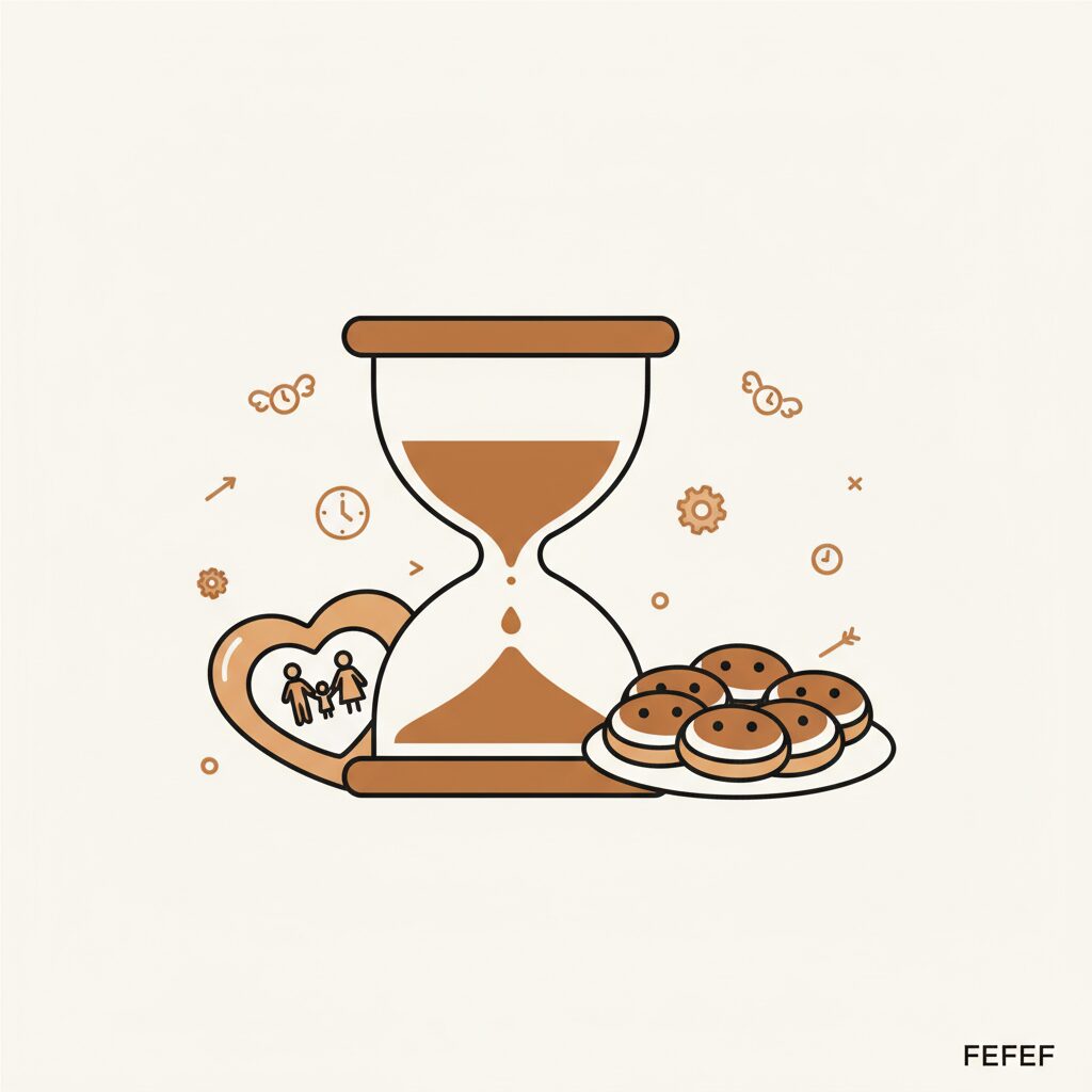 Familia cocinando juntos con alegría