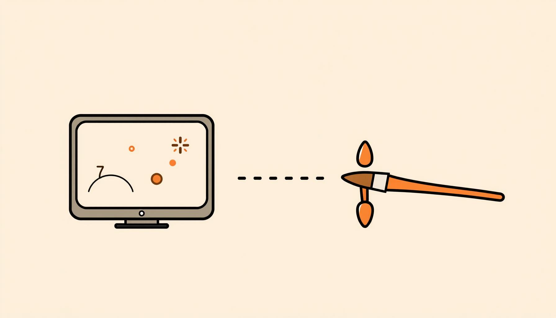 Niña explorando el arte digital